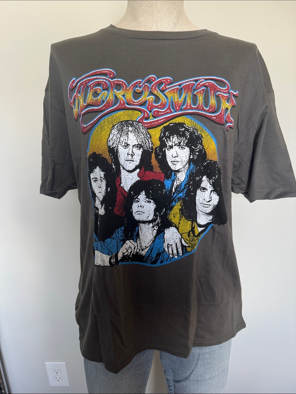Aerosmith Graphic Short Sleeve Tee - Charcoal